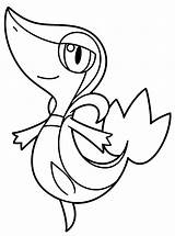 Snivy Ivy sketch template