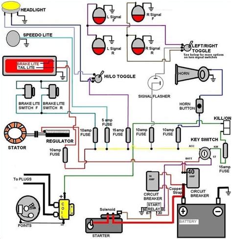 automotive wiring diagram legend