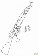 Colorear Rifle Asalto Assault sketch template