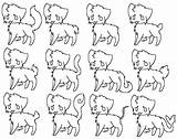 Ms Paint Lineart Friendly Cats sketch template