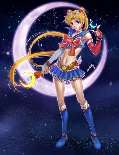 Tsukino Usagi And Sailor Moon Bishoujo Senshi Sailor Moon Drawn By