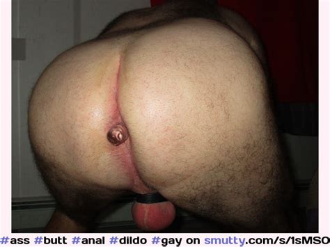 ass butt anal dildo gay bisexual closeup sissy