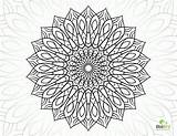 Coloring Pages Complex Flower Mandala Printable Dragon Geometric Getcolorings Comments Getdrawings sketch template