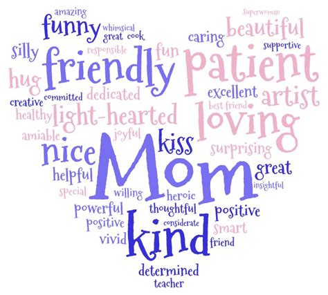Words To Describe Moms On Mother S Day Quotesclips