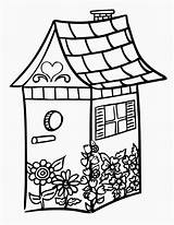 Coloring Birdhouse Digi Stamps Whimsical Freebie Stamp sketch template