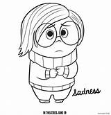 Coloring Disgust Sadness Fear Designlooter Getcolorings sketch template