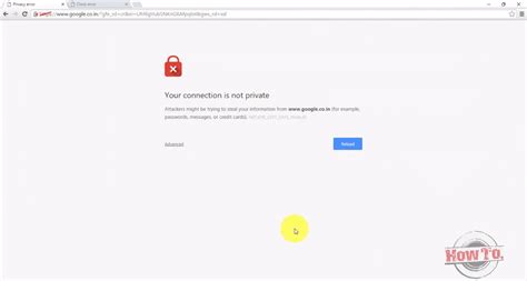 fix  connection   private error  chrome techcult