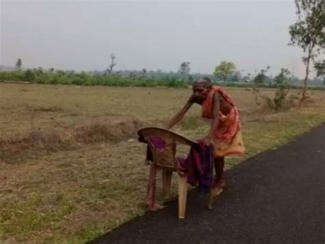 Odisha 70 Year Old Woman Forced To Walk Under Scorching Heat To Collect