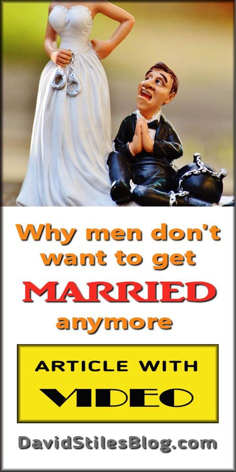 Why Men Dont Want To Get Married Anymore