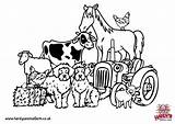 Farm Colouring Coloring Pages Animal Kids Print Farming Animals Colour Hardys Color Printable Tractor Adult Template Simulator Getdrawings Templates Visit sketch template