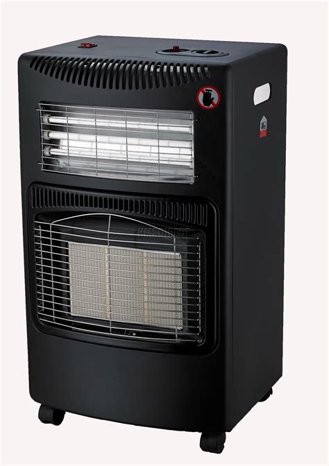 foxhunter portable butane fire calor gas electric cabinet heater kw anti tilt ebay