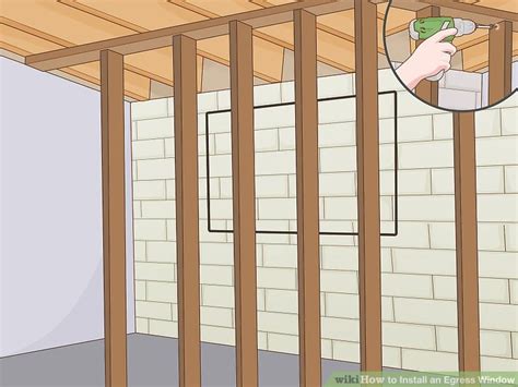 install  egress window  pictures wikihow