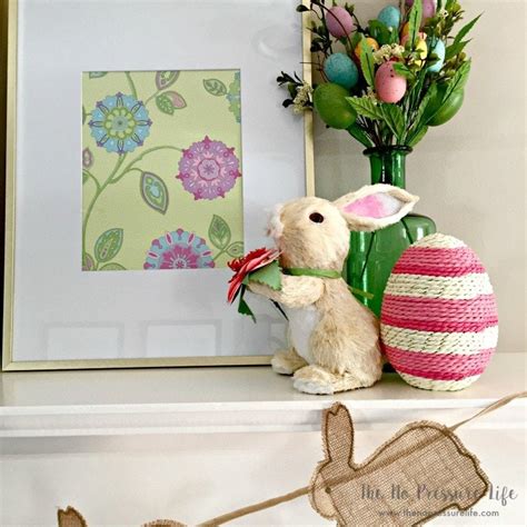 easter mantel decorating ideas   quick simple