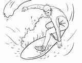 Coloring Pages Surfer Surfers Printable Surfing Coloringcafe Sheets Adult sketch template