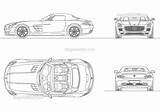 Sls Blocks Dwg Ausmalbilder Blueprint Drawings Dwgmodels Beginners Tesla sketch template