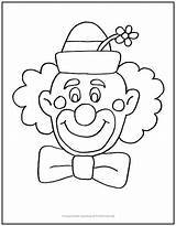 Clown Coloring Outline Clipart Svg Printable Pages Color Children Will sketch template