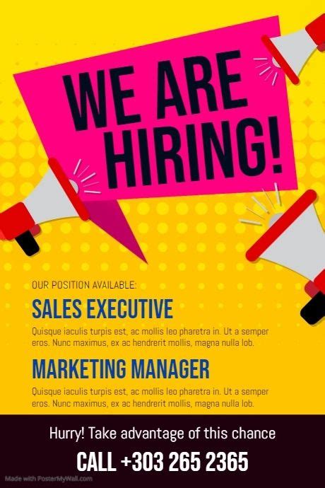 hiring poster hiring poster marketing poster job poster