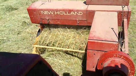 small baling    holland  hayliner youtube