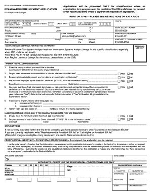 sample completed job application forms  templates fillable