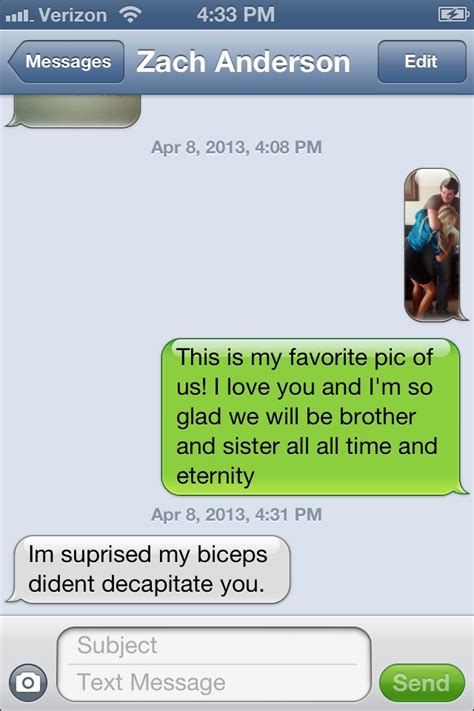 funny text between siblings