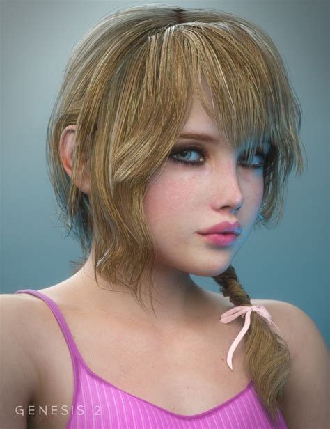 Birthday Girl Hair For Genesis 2 Female S 3d Models And