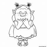 Trolls Bergens Ugly Bridget Coloring sketch template