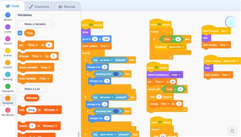 scratch coding projects  kids   maze game