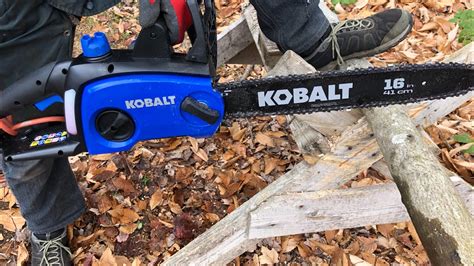 Kobalt 16in Corded Chainsaw Quick Test Youtube