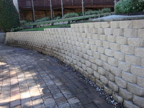 australian retaining walls windsor concrete block retaining wall