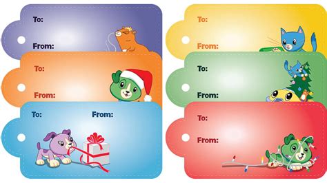 scout friends holiday gift tags
