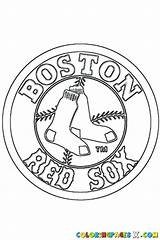 Coloring Boston Pages Sox Red Logo Celtics Printable Sheets Sports Kids Baseball Color Logos Adult Mlb Print Activity Getcolorings Teams sketch template