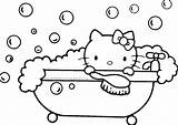Coloring Pages Kids Bath Time Adults sketch template