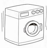 Lavadora Lavadoras Objetos Nevera Primaria Maestra Neveras Electrodomésticos Armar Waschmaschine Haga Ampliado Haya sketch template