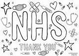Nhs Colouring Thank Window Colour Print Coronavirus Heroes Illustration Show Appreciation Bigger Display Head Version Over Boo Tickety sketch template