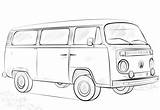 Vw Bus Coloring Van Pages Printable Colouring Volkswagen Camper Template Supercoloring Cartoon Drawing Bay Window Categories London Buses Search Vans sketch template