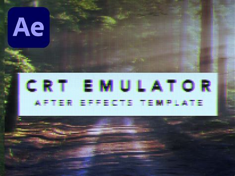 Crt Emulator Retro Pixelation After Effects Template
