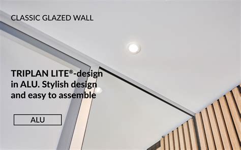 triplan lite® complete minimalistic glass wall system triplan