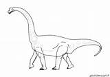 Brachiosauro sketch template