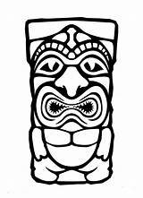 Tiki Coloring Mask Pages Hawaiian Totem Lanta Koh Dessin Coloriage Drawing Printable Colorier Luau Man Hawaii Faces Template Tattoo Theme sketch template