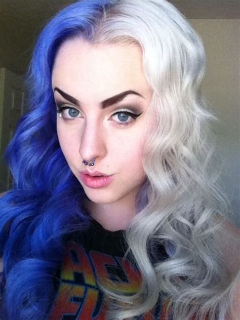 pin  madi salazar  dyed hair pastel hair light blue hair alternative hair