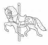 Carousel Coloring Deviantart Horse Pages Horsey Drawing Horses Drawings Sketch Animal Adult Sheets sketch template