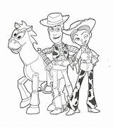 Toy Story Coloring Pages Jessie Woody Printable Disney Print Clipart Buzz Drawing Book Color Getdrawings Getcolorings Bullseye Colorings Comments Lovely sketch template