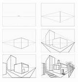 Perspectief Gebouwen Perspective Tekenen Gebouw Perspectiva Stap Lessons Architecture Architectuur Perspektive Plo Aulas Afkomstig Sombra Luz Zentralperspektive Ontwerp Rvbangarang sketch template