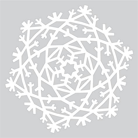 paper snowflake   crystals tutorial template