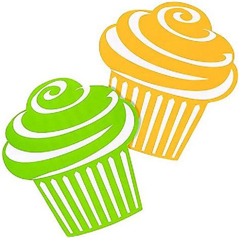 cupcake party cutout decorations ct