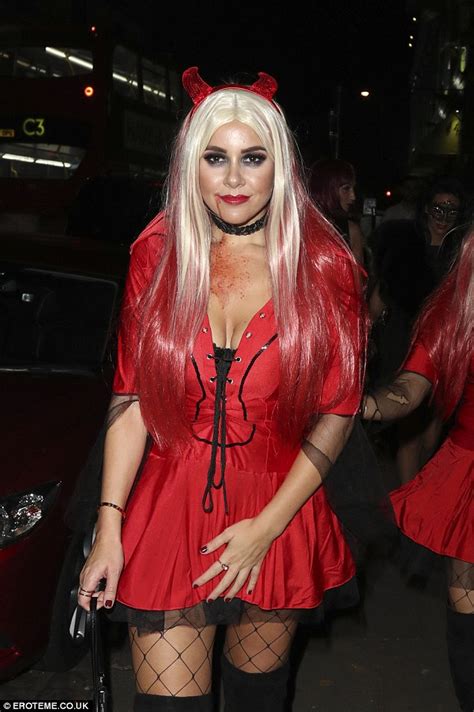 Imogen Thomas Hits The Town In A Sexy Devil Costume For Halloween Party