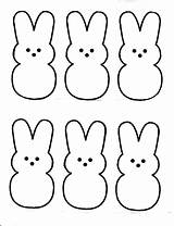 Peeps Easter Printable Template Clipart Bunny Print Pattern Templates Printables Coloring Pages Crafts Nonsense Logo Cliparts Felt Clip Patterns Make sketch template