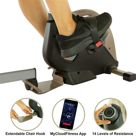amazoncom exerpeutic  bluetooth  desk exercise bike  extendable chair hook