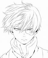 Todoroki Coloring Pages Anime Drawings Drawing Manga Sketch Shouto Academia Hero Desenho Deviantart Sketches Desenhos Printable Boku Para Colorir Line sketch template