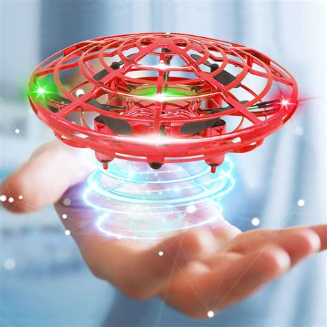 mini drone flying toy hand operated drones  kids  adults hands  ufo helicopter easy